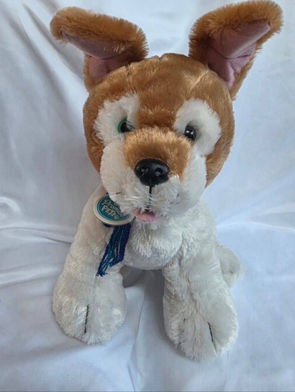 Build-A-Bear Promise Pets Brown & White Plush Dog Stuffed Animal 15"
